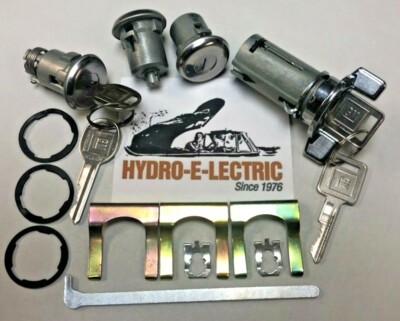 Ignition, Door & Trunk Lock Set with GM Keys for 1969-1978 GTO, Tempest & LeMans