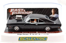 Scalextric Fast & Furious Dodge Charger DPR W/ Lights 1/32 Slot Car C4573