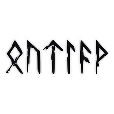 Outlaw Rune Decal V2 Elder Futhark Viking Vinyl Sticker Norse Symbol 20 Colors