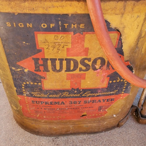 Vintage Hudson Suprema 367 Sprayer Bronze Color Bak pak Style 5 gallon - Picture 2 of 9