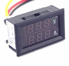 2x DC 4.5-30V 0-50A Dual LED Digital Volt meter Ammeter Voltage AMP Power Meter