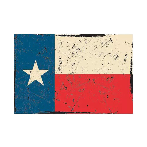 Vintage Texas Flag Sticker