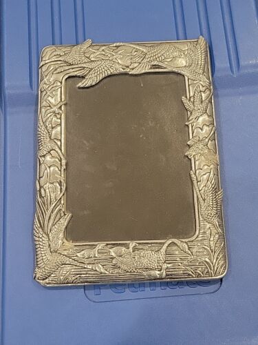 Vintage Arthur Court Picture Frame Geese Ducks Swans Metal Pewter Fits 5" x 7" - Picture 1 of 4