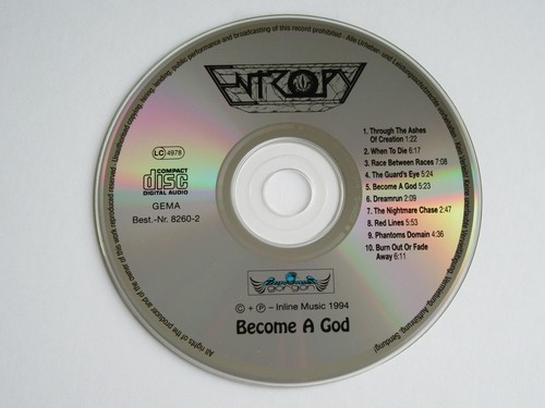 ENTROPY Become a God CD 1994 VERY RARE OOP ORIGINAL 1st PRESSING GORGON!!! - Imagen 10 de 12