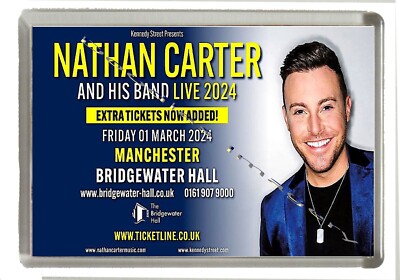 Nathan Carter & His Band Live Tour 2024 - Kühlschrankmagnet 90 mm x 60 mm