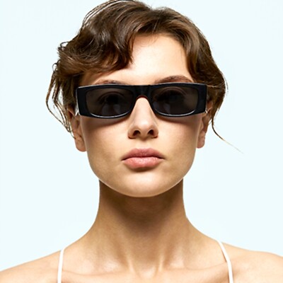 Retro BlackY2K Rectangle Women Men Trendy Fashion Narrow  display picture 1