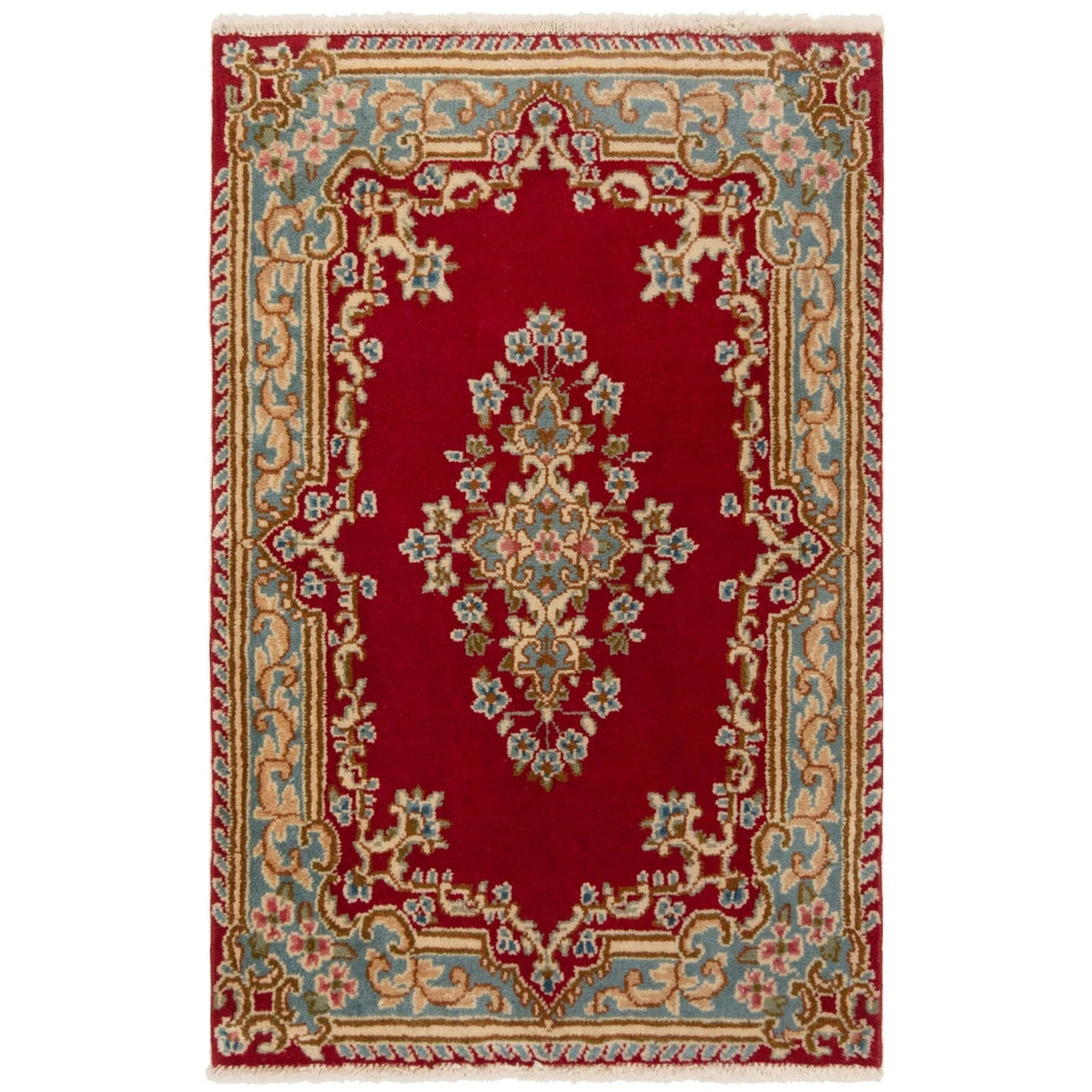 Tapis Persan Sarough – 209x127 Cm – Laine Nouée Main – Rouge (occasion)