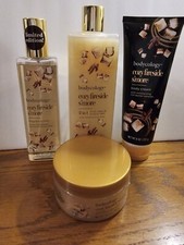 Bodycology Cozy Fireside Lot Of 4 Fragrance Mist Body Wash Body Cream Sugar Scru