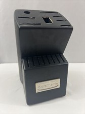 Cuisinart Knife Cutlery Black Enamel Block Butcher Holder 8 Slot ( Block Only)