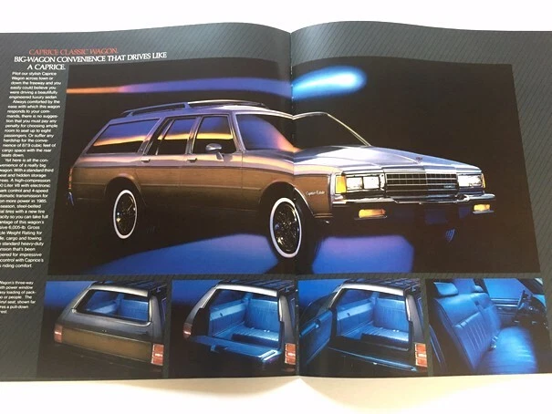 1985 Chevrolet Caprice Classic and Impala 16-page Vintage Sales Brochure Catalog Foto 4 de 4