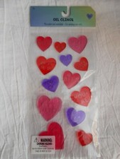 NEW Valentine's Day Conversation Hearts Window Gel Clings Decorations 13 pc LOVE