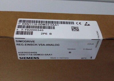 6SN1 118-0DM33-0AA1 NEW SIEMENS DIGITAL CONTROL LOOP BLOCK 6SN1118-0DM33-0AA1