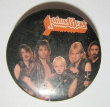 Judas Priest Vintage Metal Vintage Rock Metal PIN BUTTON Band Photo