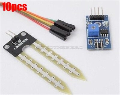 Detection Module Soil Hygrometer 10Pcs Soil Moisture Sensor New Ic tg