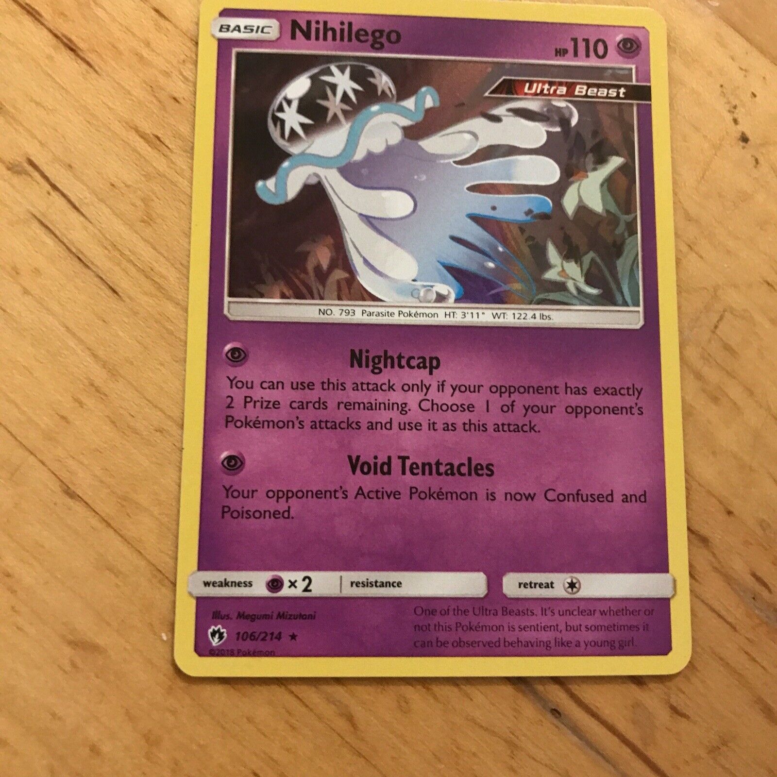 Nihilego (106/214) Carta Avulsa - Pokémon TCG