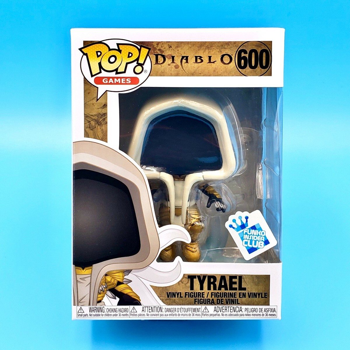Funko POP! Games Diablo Tyrael Angel Figure Statue #600 Insider