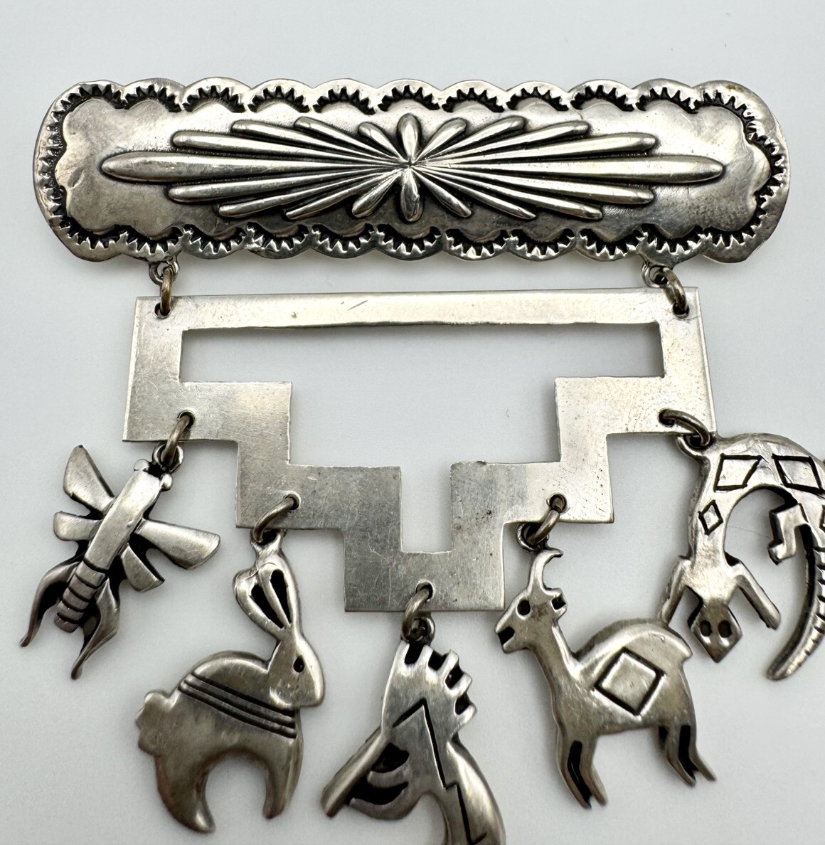 Authentic Native American Signed TEME Sterling Si… - image 10