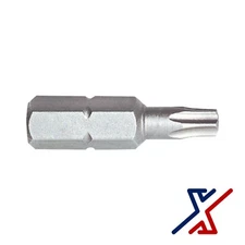 T-20 Torque Driver Bit, 1" Long by X1 Tools (3 Bits to 48 Bits)