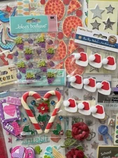 LOT #315 - 20 pkgs STICKERS -Jolee's & More - Multi themed - SOME RARE & RETIRED