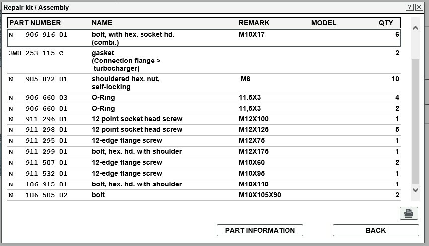 Bentley Continental GT / GTC 12 - 18 Flying Spur  14 - 19 Engine Reinstall Kit
