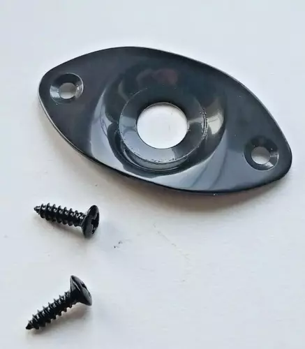 Guitar Oval Input Socket with screws fits Fender Gibson PRS