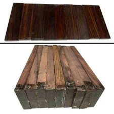 10 Pcs, East Indian Rosewood Guitar Bridge Blank 7x2x1/2 Tonewood- Free Shipping