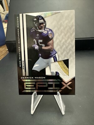 2010 Panini Epix Epix Threads Black Jerseys Derrick Mason #34. # /50