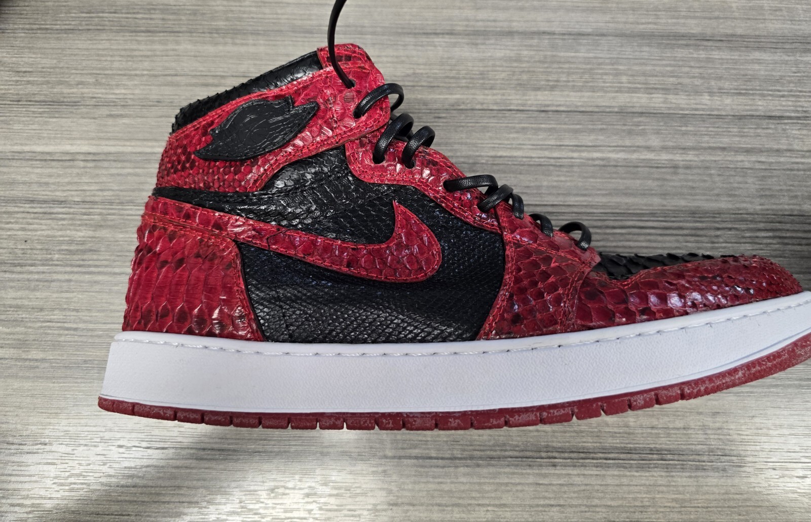 Custom Python Jordan's jordan 1 custom size 11 PYTHON SNAKE SKIN | eBay