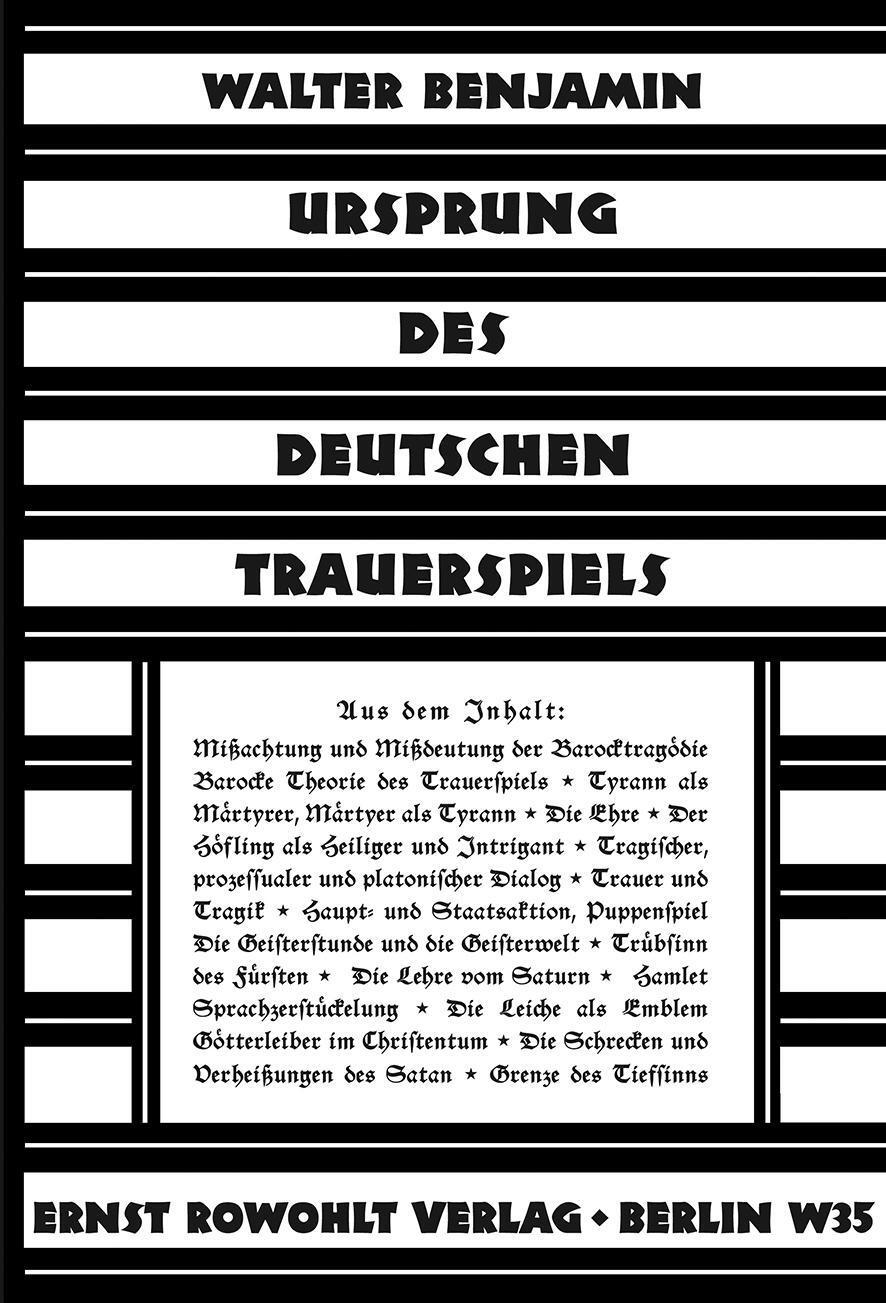 Thumbnail - Ursprung Des Deutschen Trauerspiels, Walter Benjamin