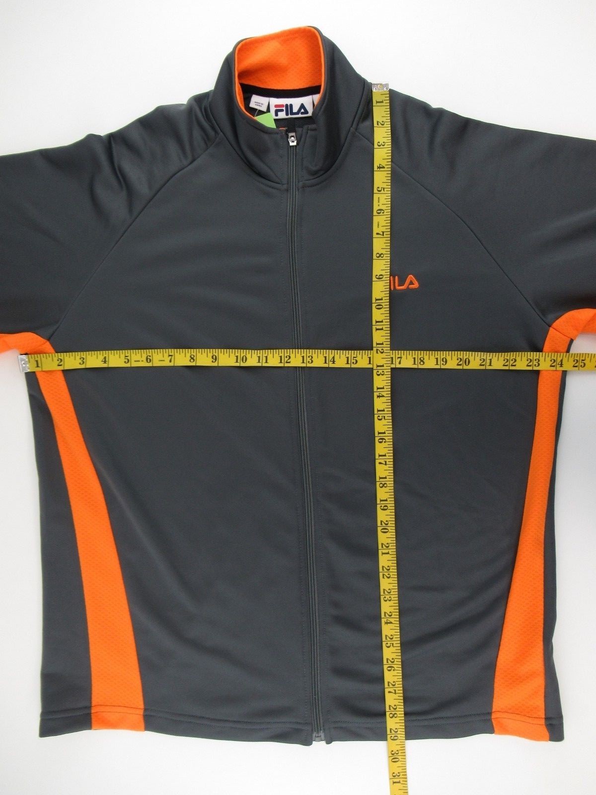 Giacca Fila Full Zip Activewear Grigio Uomo Taglia L #B261