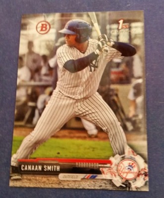 CANAAN SMITH 2017 BOWMAN DRAFT CARD #BD-181 YANKEES/PIRATES (FIRST ROOKIE BASE)