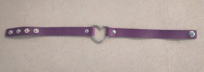 Purple Collar Necklace with Heart shape ring 272956
