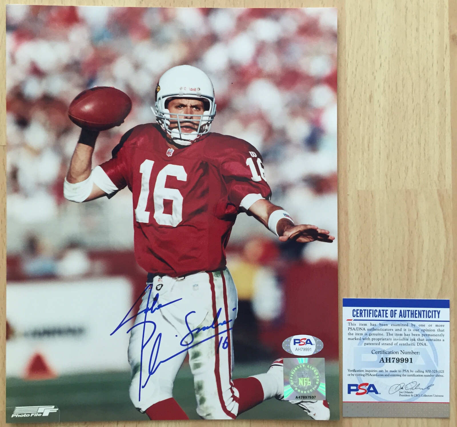 Jake Plummer Autographed Signed Arizona Cardinals / ASU "THE SNAKE" ARIZONA CARDINALS AUTO 8X10 PHOTO PSA/DNA COA 