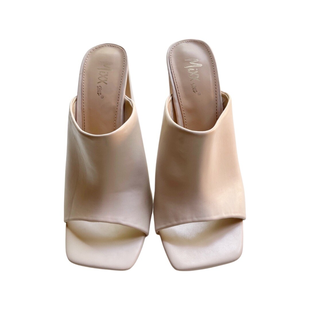 Mixx Shuz Maddie Chunky Heel Square Open Toe Mules Size 9 | eBay Mixx Shuz Maddie Chunky Heel Square Open Toe Mules Size 9 | eBay