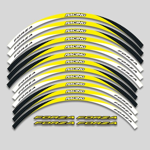 For Honda Forza 125 Motorcycles 2D Printing Thick Rim Wheel Decal Sticker #3 - Picture 5 of 11