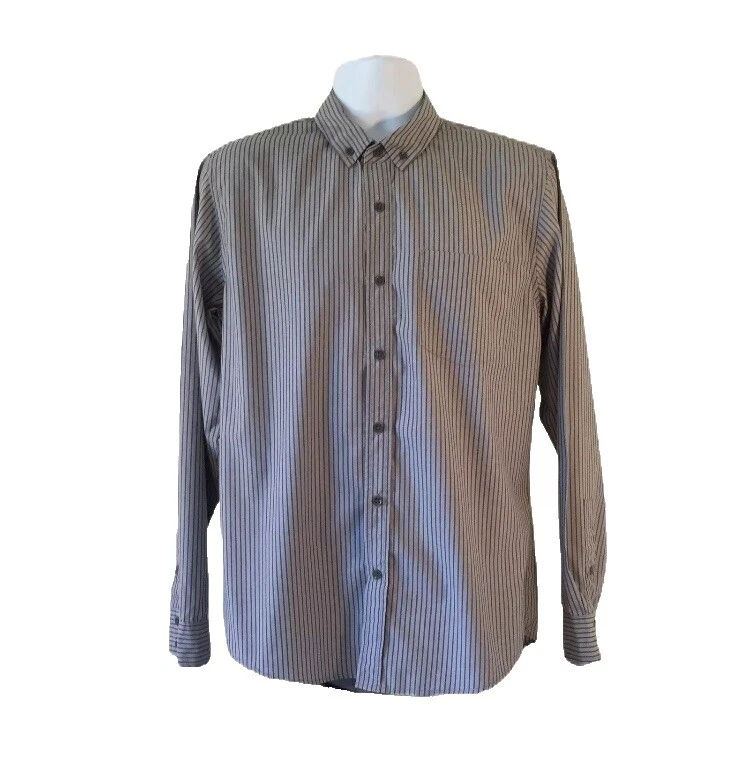 Полосатые повседневные рубашки на пуговицах для мужчин KR3W