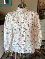 Vintage Laura Mae button down top, women size 14