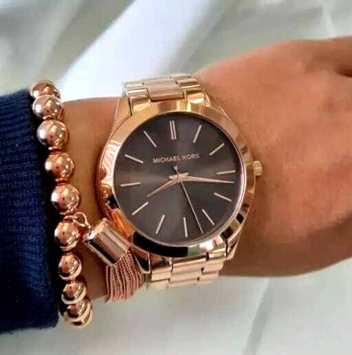 Watch Damenuhr Gold Michael Kors MICHAEL KORS Slim Runway MK3181