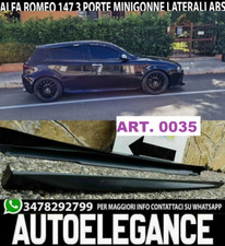 ALFA ROMEO 147 3 5 PORTE MINIGONNE LATERALI ABS LOOK SPORTIVO SOTTO PORTA