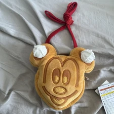 Japan Tokyo Disney Resort Mickey Waffle Shoulder Bag 2025 Pouch