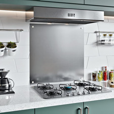 BELOFAY 1Mm Thick Stainless Steel Splashback for Kitchen, Brushed Finish Hob Spl