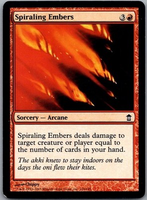 Spiraling Embers C Saviors of Kamigawa 116 MP