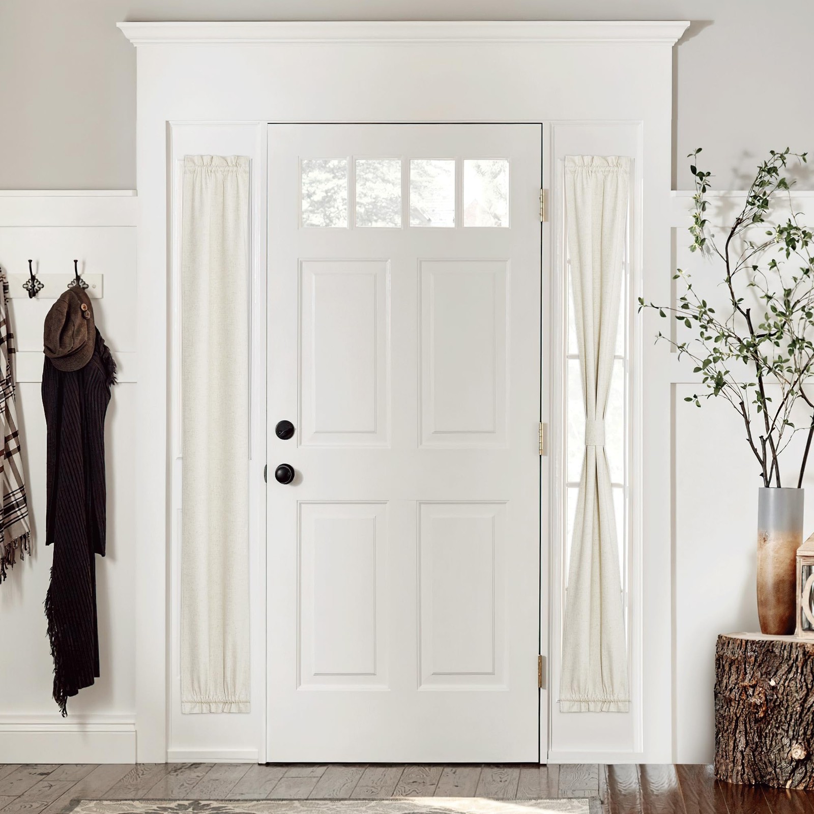 100% Blackout Privacy Door Blinds for Entryway Thermal Insulated Window Curtains-image