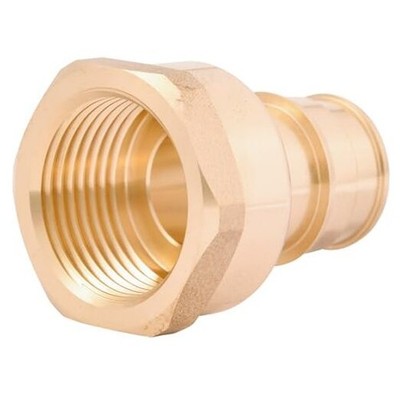 3/4 Inch Expansion FNPT Adapter Fitting for PEX-A Pipe Plumbing 3/4 in. Brass