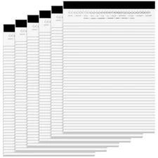 6 Pack Legal Pads 8.5" x 11" Note Pads with Date on Top, 50 Sheets Lined Pape...