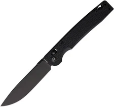 Daggerr Knives Dropet Crossbar Lock Blackout FRN Folding 8Cr14MoV Knife DPTXBKBW