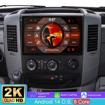 13'' 4+64G 2K Android 14 Autoradio CarPlay Bluetooth 5.0 Für VW Crafter 2006-2016