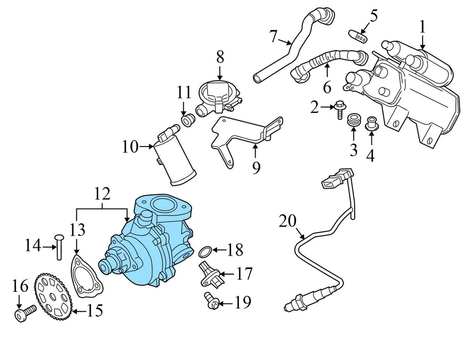 BMW ACTIVEHYBRID 3 2013-2015 - Bomba de vacío 7611115 Foto 4 de 4