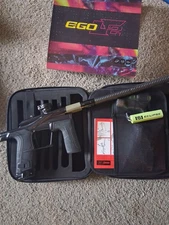 Planet Eclipse LV2 Paintball Marker Gun with Case Midnight Carbon barrel