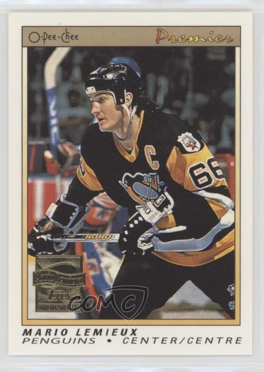 2000-01 Topps Reprints Mario Lemieux (O-Pee-Chee Premier) #13 HOF g2x